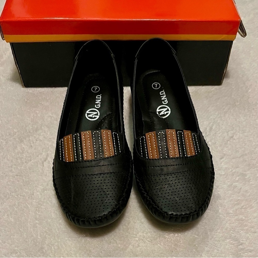 GND Black Loafers Shoes Size 7